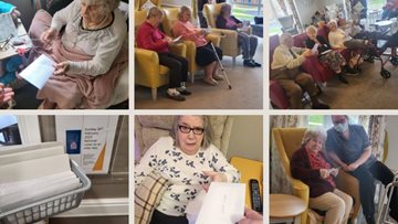 Colleagues at Roseberry Court take part in Letter to an Elder Day
